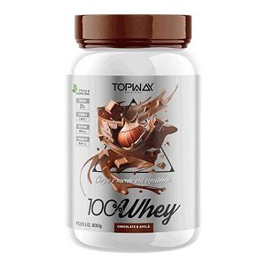 100% Whey Protein Concentrado 900g Chocolate com Avelã Topway