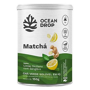 Matchá Limão Siciliano com Gengibre 150g Ocean Drop