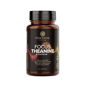 Focus Theanine Com Caffeine 60 Cápsulas Essential Nutrition