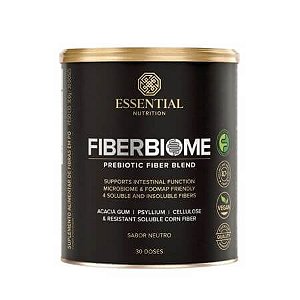 Fiber Biome Laranja Lata 300g 30 doses Essential Nutrition