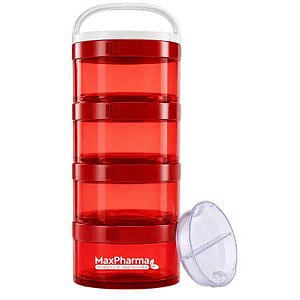 Multi Travel 4 Compartimentos Vermelho MaxPharma