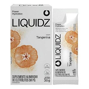 Caixa Liquidz Eletrólitos 14 Sachês 5g Tangerina Liquidz