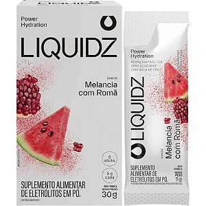 Caixa Liquidz Eletrólitos 14 Sachês 5g Melancia com Romã Liquidz