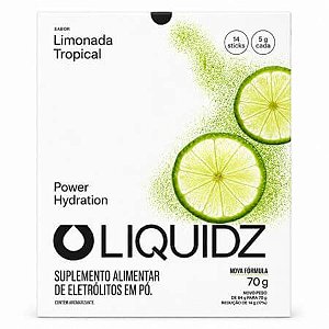 Caixa Liquidz Eletrólitos 14 Sachês 5g Limonada Tropical Liquidz