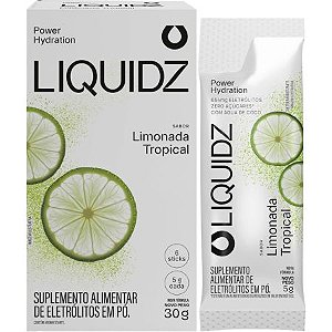 Caixa Liquidz Eletrólitos 14 Sachês 5g Limonada Tropical Liquidz