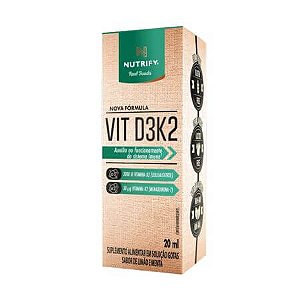 Vit D3K2 Líquida 20ml Nutrify