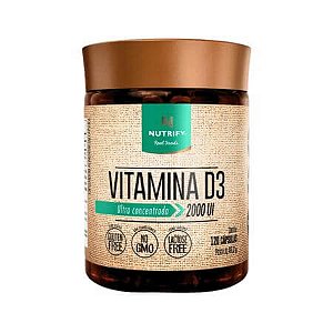 Vitamina D3 2000ui 120 Cápsulas Nutrify