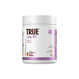 True Coq10 Ubiquinol Lipossomal 60 Cápsulas True Source