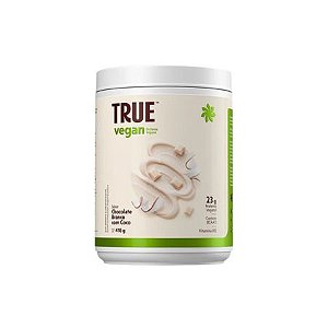 True Vegan Chocolate Branco com Coco 418g True Source