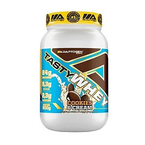Tasty Whey Cookies e Cream Pote 900g Adaptogen