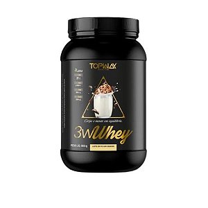 Whey Protein Gold 3W Topway 900g Leite em Pó Topway