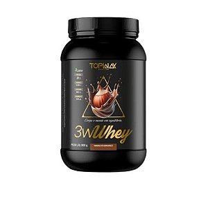 Whey Protein Gold 3W Topway 900g Avelã Com Chocolate Topway