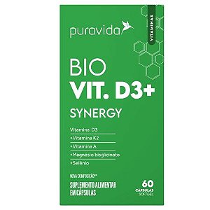 Bio Vit D3 Sinergy 60 Cápsulas PuraVida