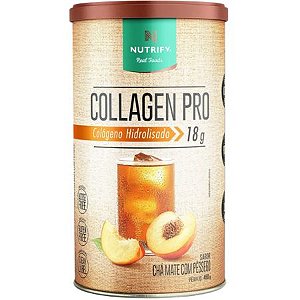 Collagen Pro Sabor Chá Mate Com Pêssego Lata 450g Nutrify