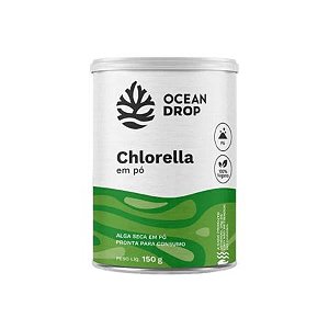 Chlorella em Pó 150g Ocean Drop