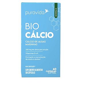 Bio Cálcio 60 Cápsulas PuraVida