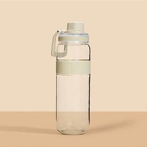 Garrafa Crystal em TRITAN 650ml Creme PACCO