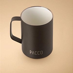 Caneca Mini Mug 80ml Preta Pacco