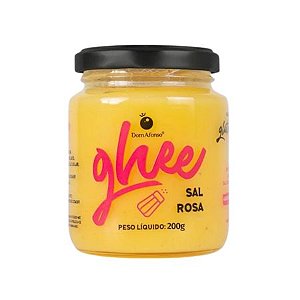 Manteiga Ghee Sal Rosa 200g/240ml Dom Afonso