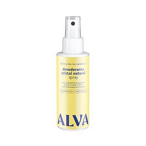 Desodorante Spray Cristal Natural Coco e Frutas Amarelas Vegano 120ml Alva