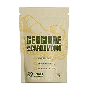 Gengibre com Cardamomo 60g Viva Regenera