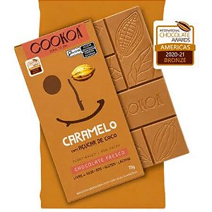 Chocolate Caramelo com Açúcar de Coco 72g Cookoa