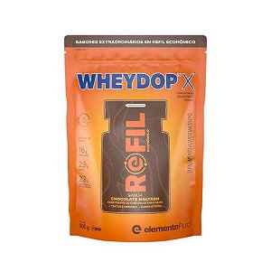 Wheydop X Refil Chocolate Maltado 900g Elemento Puro