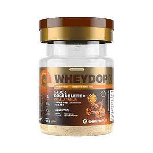 Wheydop X Doce de Leite com Laranja Pote 450g Elemento Puro