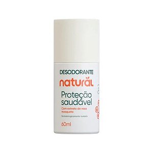 Desodorante Roll-on Natural Sem Alumínio com Rosa Mosqueta 60ml Orgânico Natural