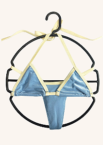 Conjunto Canelado Fita em 2 cores