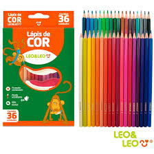 LAPIS DE COR 36 CORES LEO&LEO