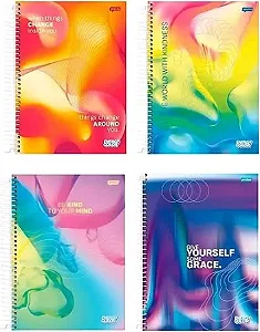 CADERNO 10 MATERIAS C/ 160 FOLHAS ENERGY COLORS JANDAIA
