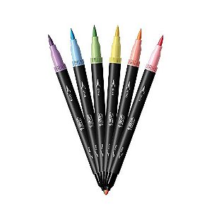 CANETA INTENSITY PONTA DUPLA 0.4 / BRUSH BIC