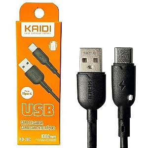 CABO DE CARREGAMENTO TYPE C 1M 3A KAIDI