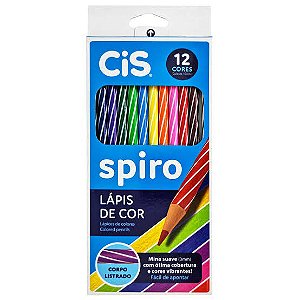 LAPIS DE COR 12 CORES SPIRO CIS