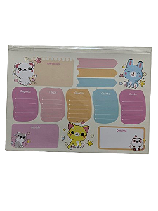 PLANNER SEMANAL 160X230MM C/ 30 FOLHAS STARCOLOR