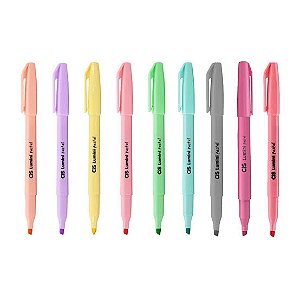 CANETA MARCA TEXTO LUMINI PASTEL CIS