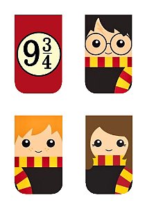 MARCADOR DE PAGINA MAGNÉTICO HARRY POTTER C/4