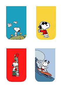 MARCADOR DE PAGINA MAGNÉTICO SNOOPY C/4