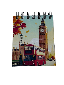 BLOCO DE ANOTAÇÕES LONDON COM 50 FOLHAS