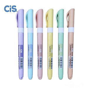 CANETA MARCA TEXTO LUMINI LITE PASTEL CIS