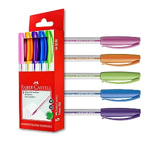 CANETA TRILUX 5 CORES 1.0 FABER CASTELL