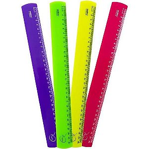 RÉGUA NEON 30CM WALEU