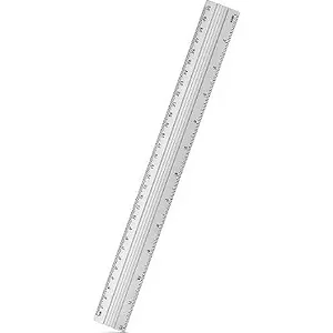 RÉGUA DE ALUMÍNIO 30CM WALEU