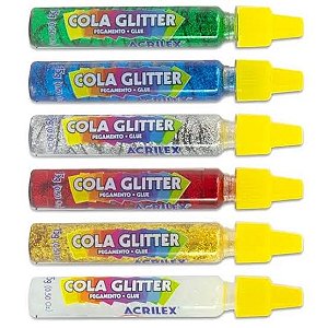COLA COLORIDA GLITTER 15G ACRILEX
