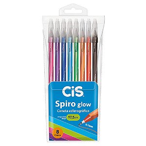 CANETA SPIRO GLOW 8 CORES 0.7 CIS
