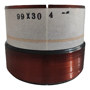Bobina Para Reparo Alto Falante 99/30 4 ohms 8x3 4 Camadas Cobre