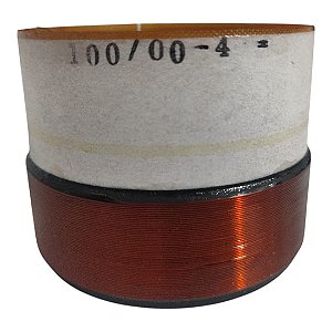 kit 4 Bobinas 100/00 4 ohms 4.4.1 8x3 Kapton Enrolamento em Cobre