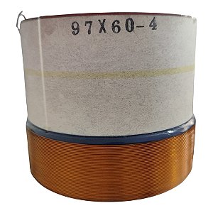Bobina P/ Alto Falante 97/60 4ohms Aluminio 9x3 Tornado 5000