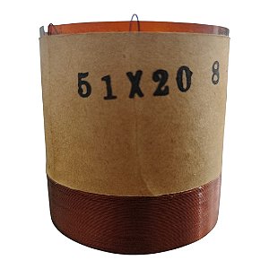 Bobina P/ Alto Falante 51/20 8 Ohms Fio Ccaw
